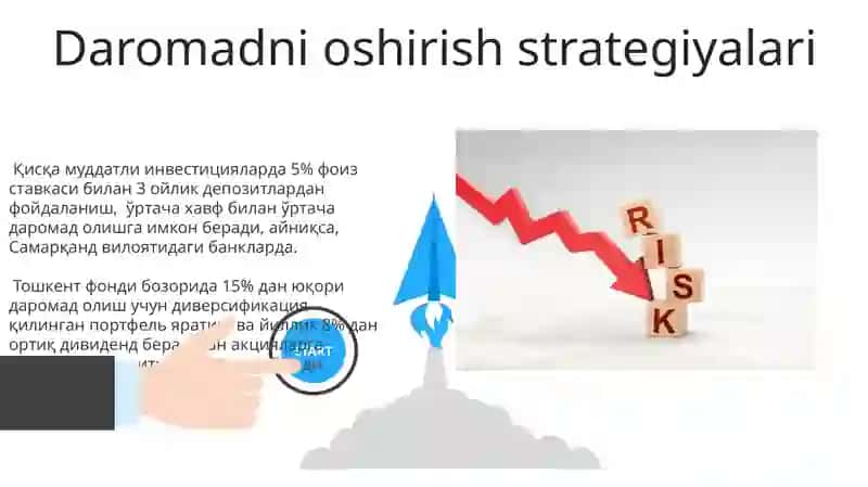 Risk va daromadlilik 3