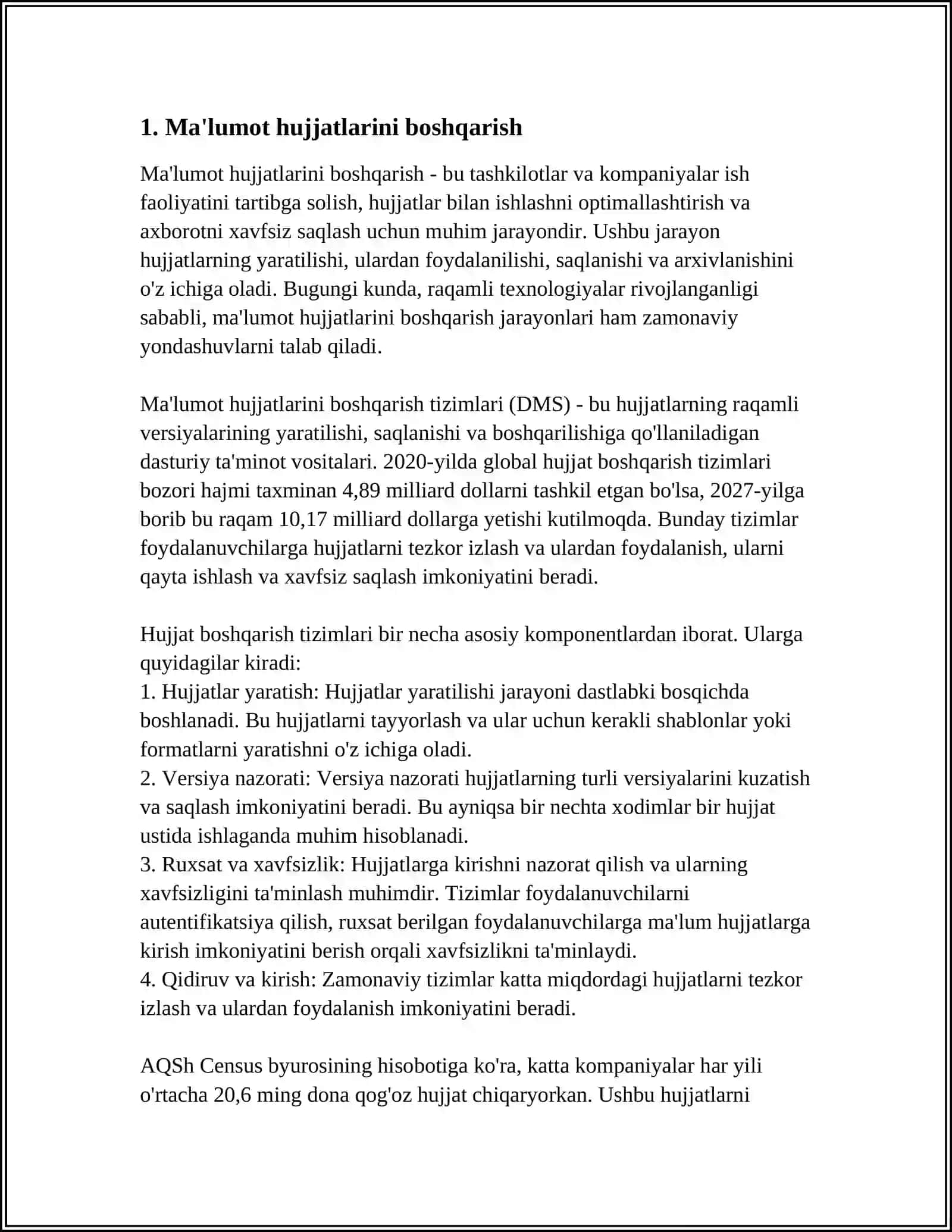 MALUMOT VA AXBOROT HUJJATLARI 3