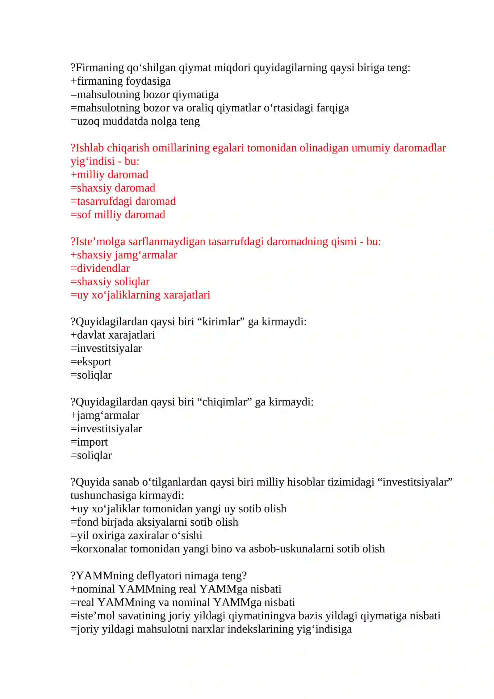 MAKROIQTISODIYOT FANIDAN TEST SAVOLLARI 3
