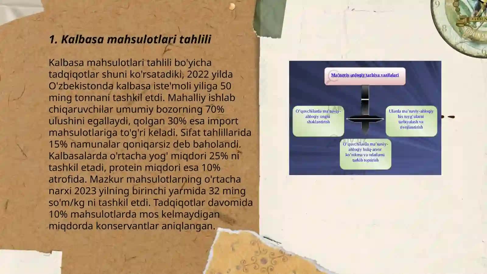 Kalbasa mahsulotlarning tarkibidagi kraxmal miqdorini aniqlash 3