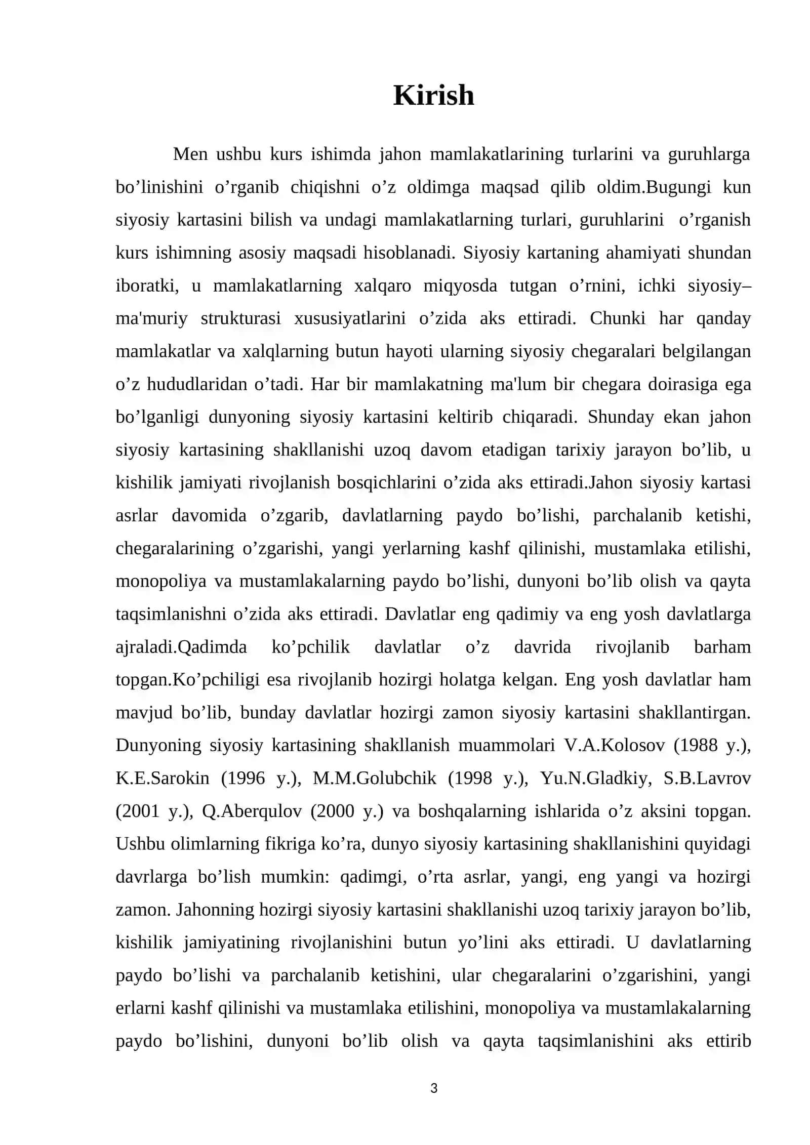 Jahon mamlakatlarining turlari va guruhlarga bo’linishi 3