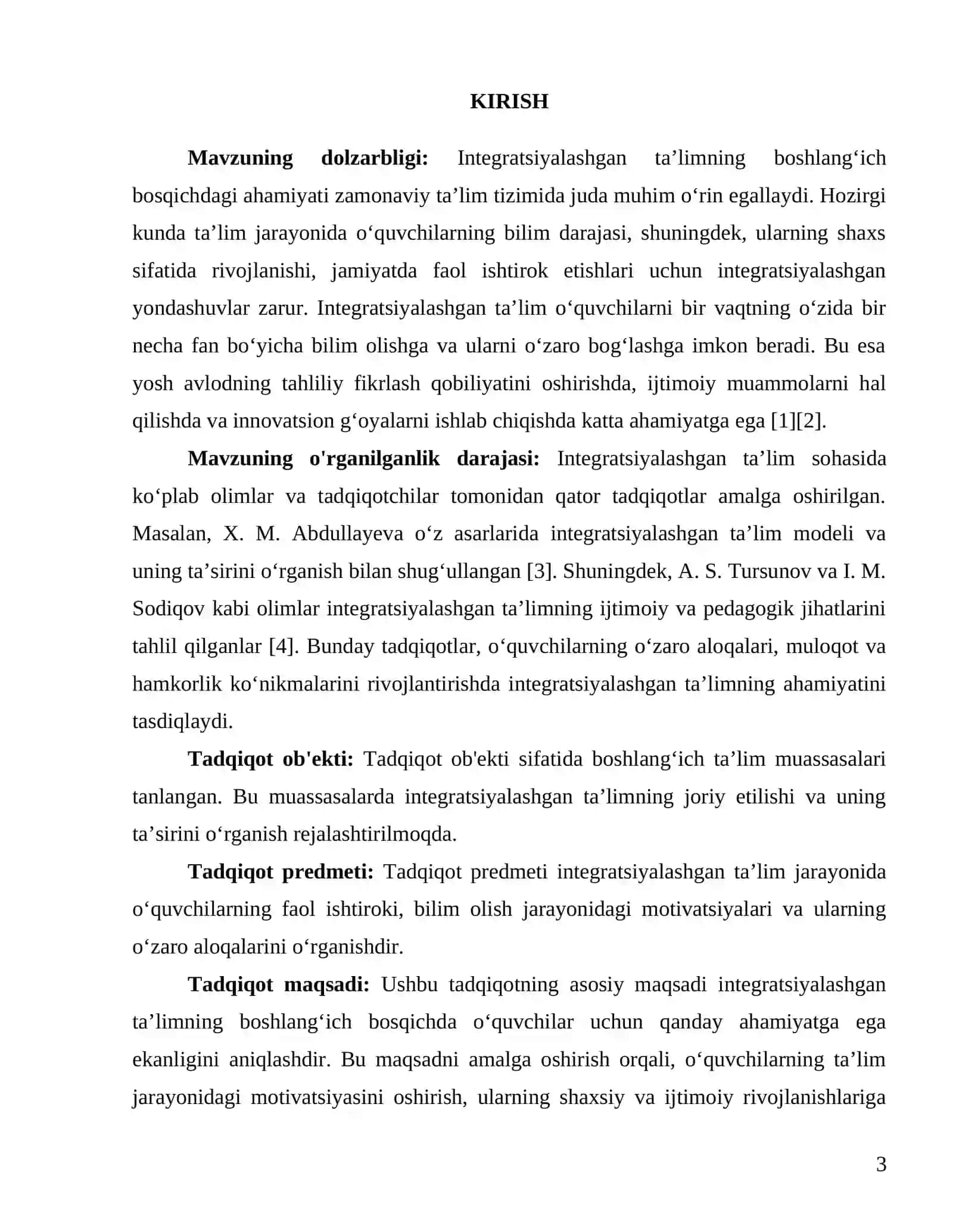 Integratsiyalashgan taʼlimning boshlangʻich bosqichdagi ahamiyati 3