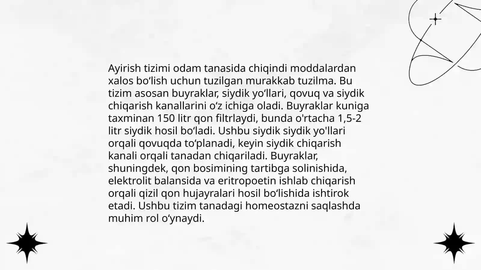 Ayirish tizimi va filogenezi va buzulishlari 3