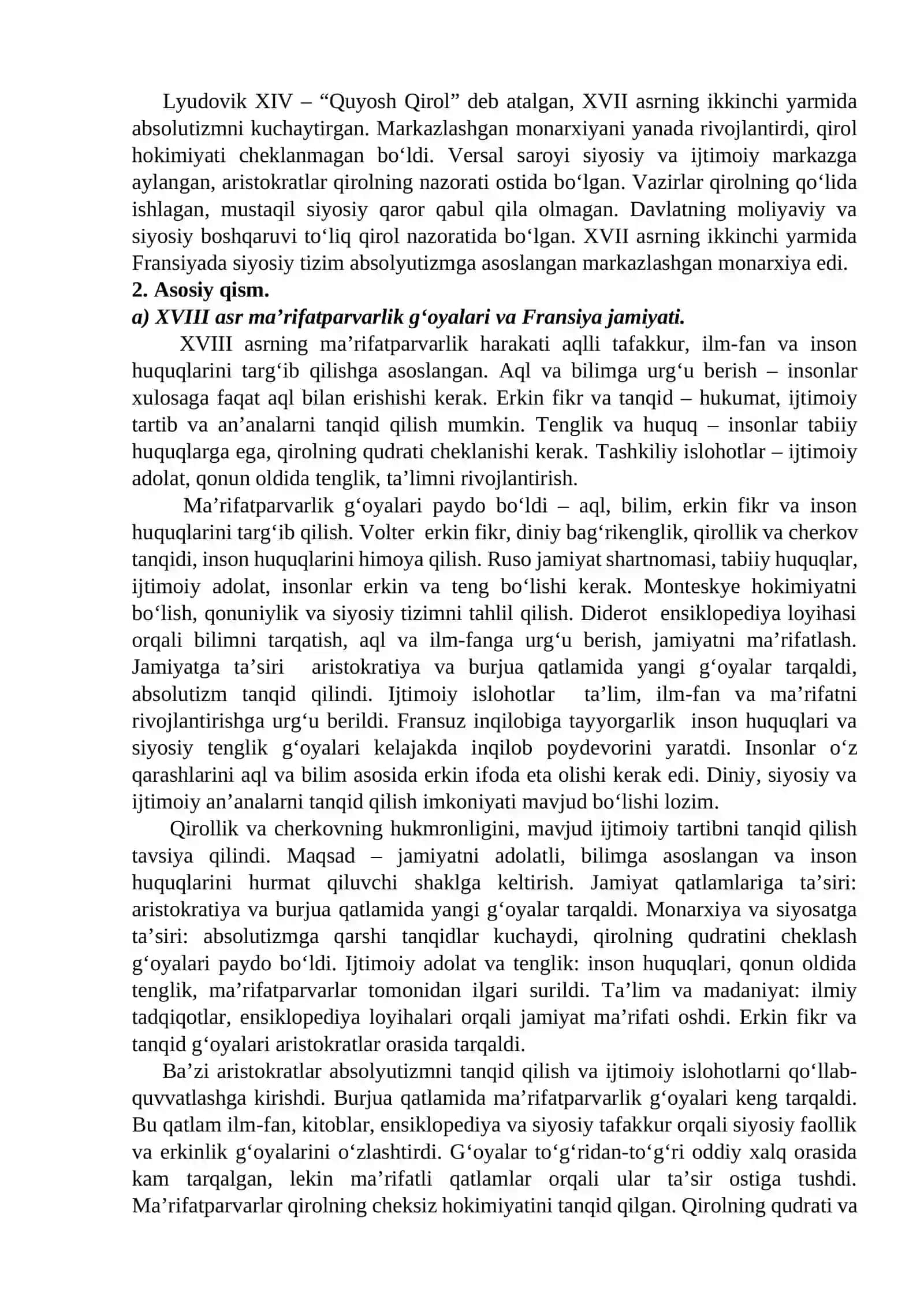 Fransiya XVII asrning ikkinchi yarmi XX asr boshlari 3