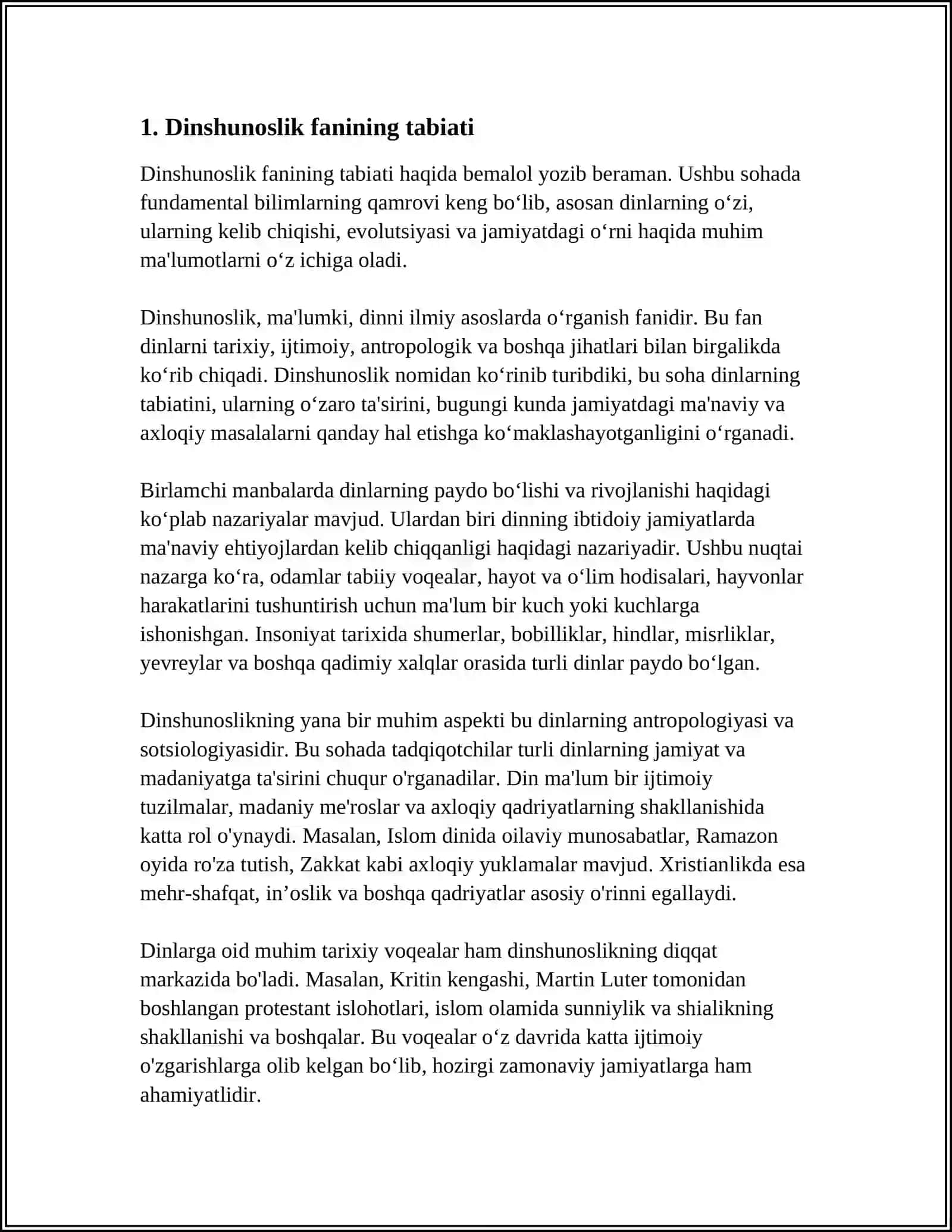 DINSHUNOSLIK FANINING MAQSAD VA VAZIFALARI 3
