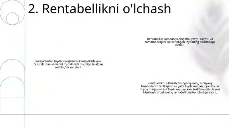 Xo'Jalik Yurituvchi Subyektlarning Xarajatlari Foydasi Va Rentabelligi 3