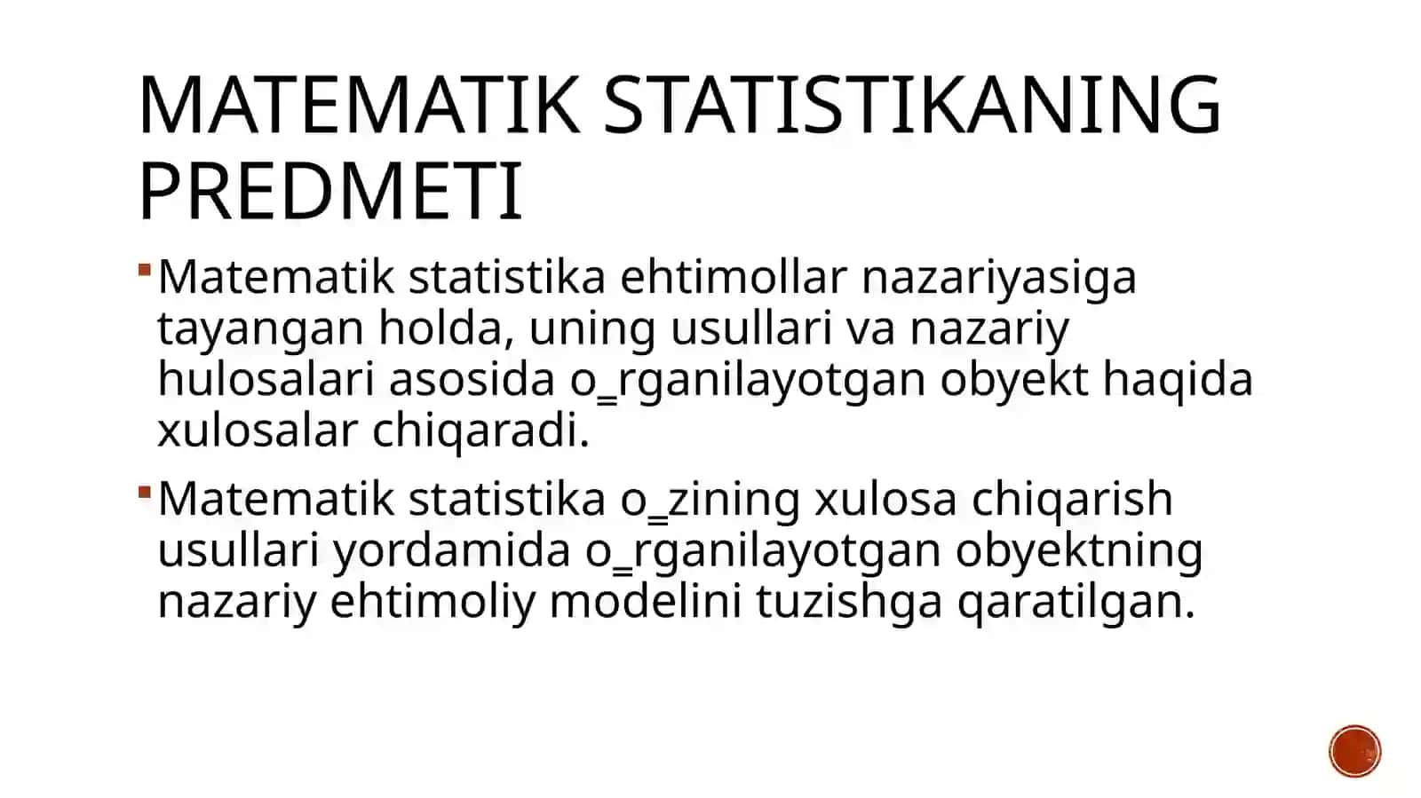 Matematik statistika 3