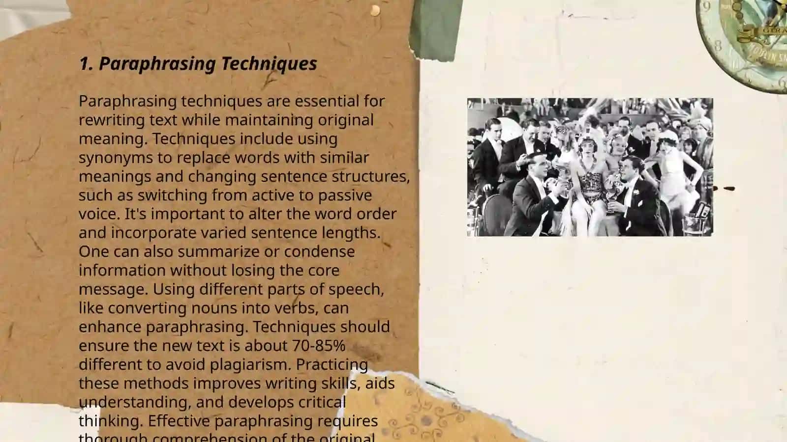 Paraphrasing Techniques 3