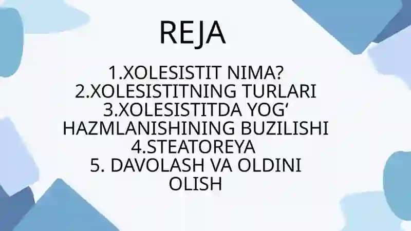 Xolesistitlarda yog lar hazmlanishini buzilishi(steatoreya) 3