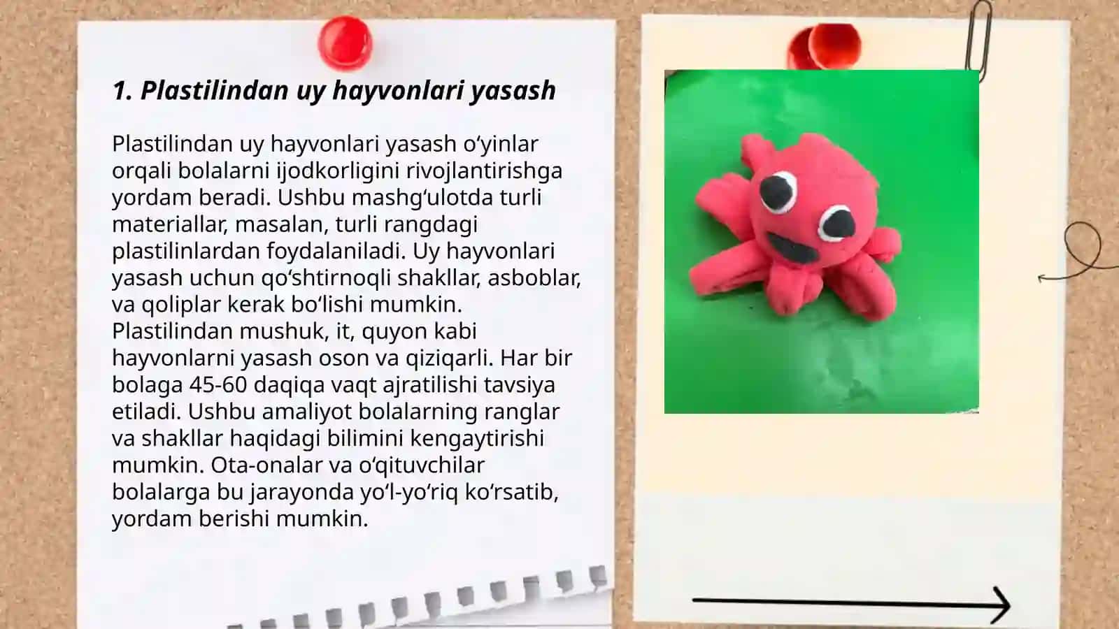 Plastilindan uy hayvonlari yasash 3