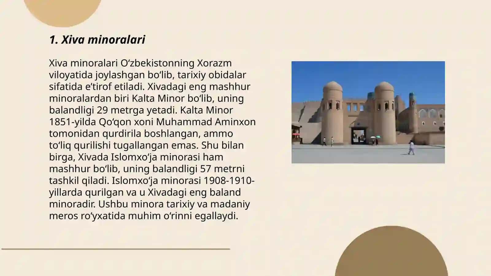 Xiva sanʼat obidalari 3