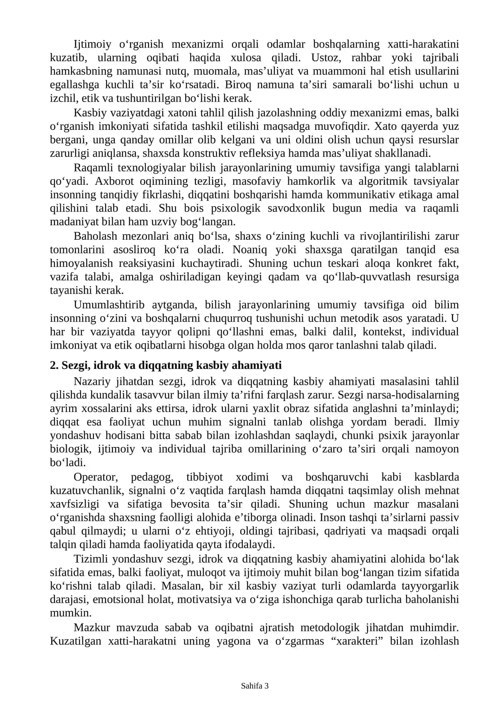 Shaxsning bilish jarayonlari va kasbiy rivojlanishi 3