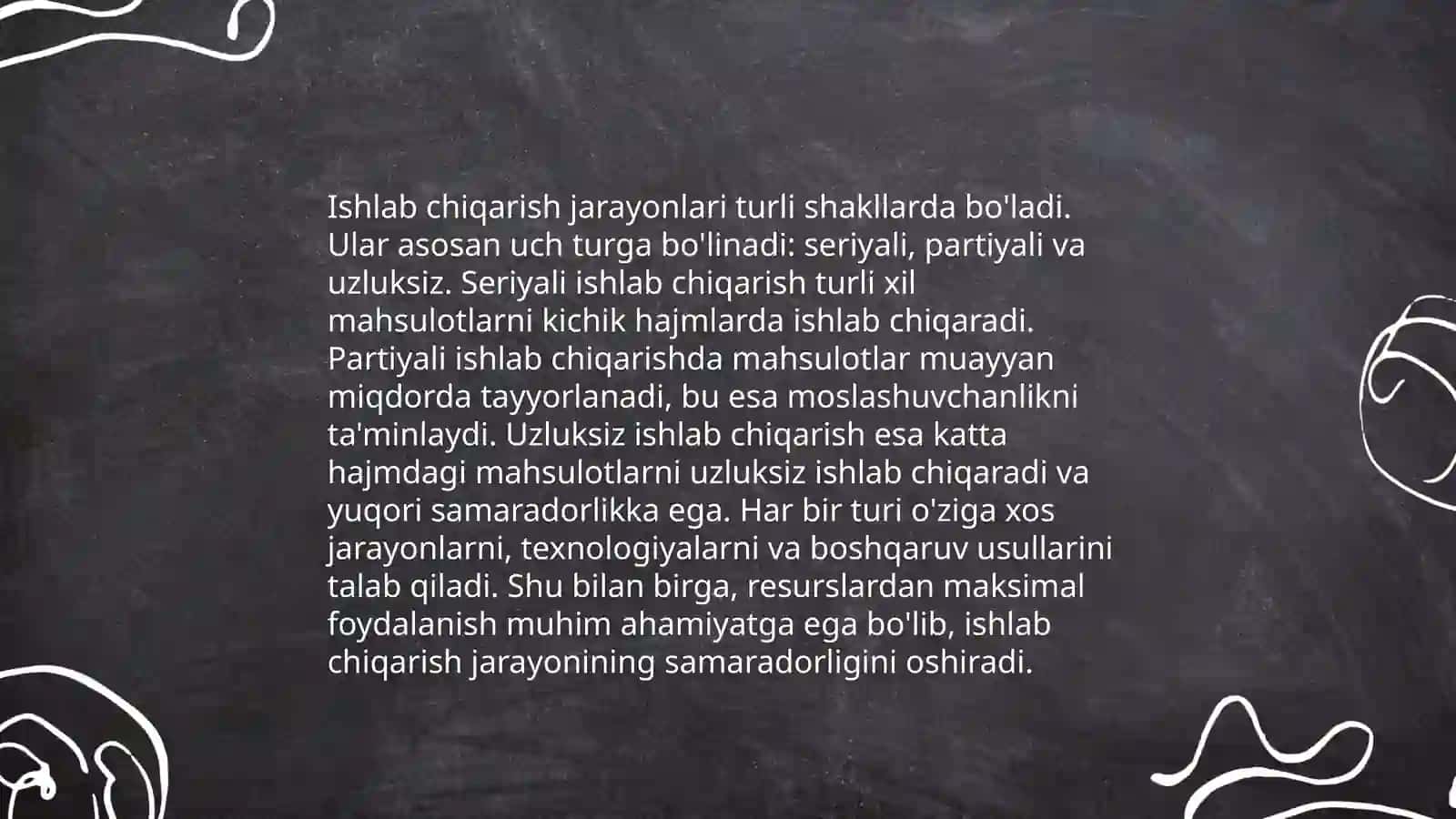 Ishlab chiqarishda operatsiyalarni boshqarish mohiyati 3