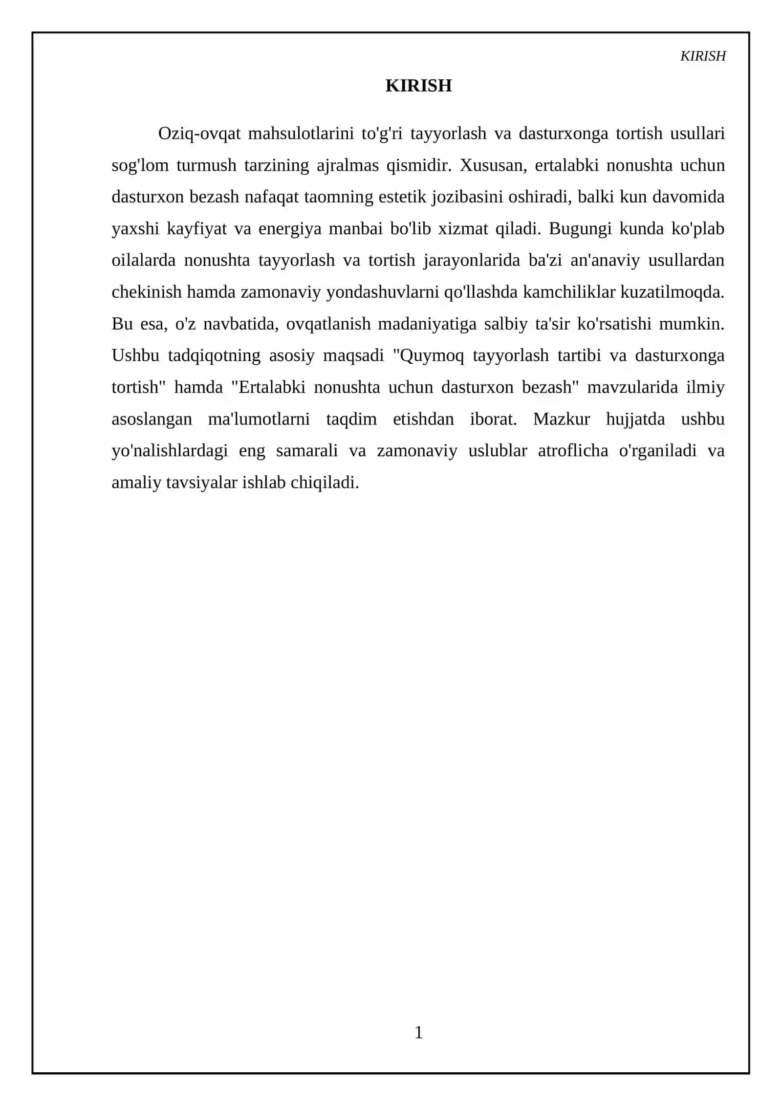 Quymoq tayyorlash tartibi va dasturxonga tortish. Ertalabki nonushta uchun dasturxon bezash 3