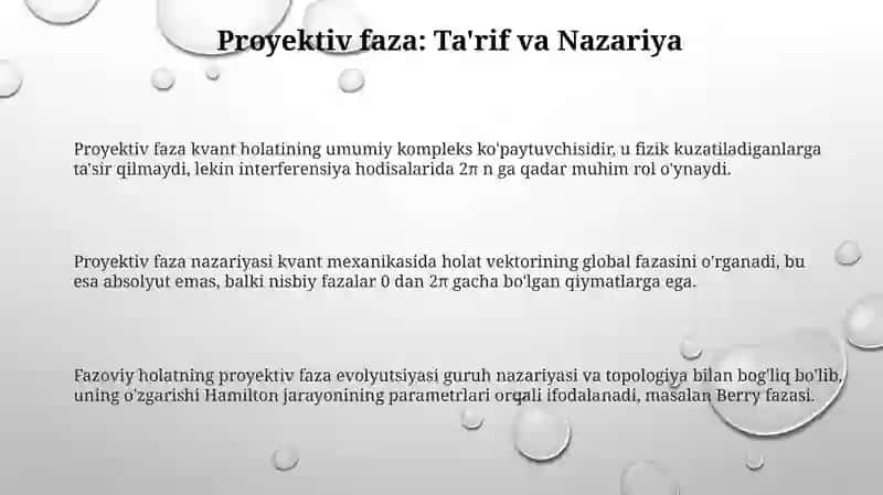 Proyektiv fazo 3