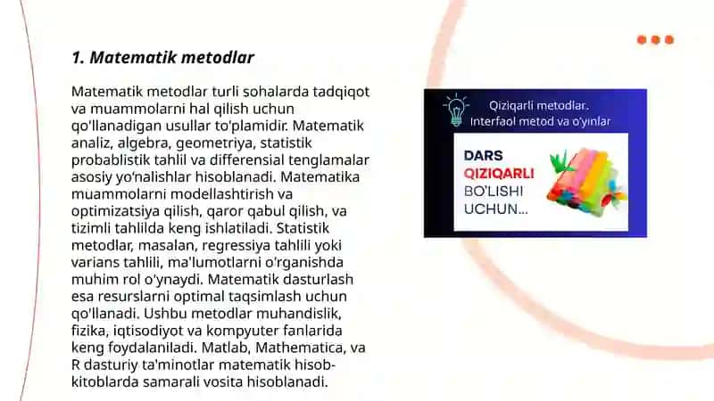 Metodlar 3