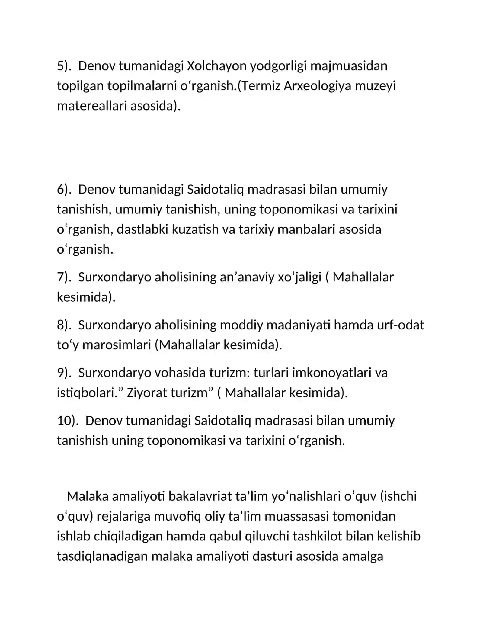 Zahartepa Dalvarzintepa sho'rchi tumani Malakaviy Tanishuv Amaliyoti 3