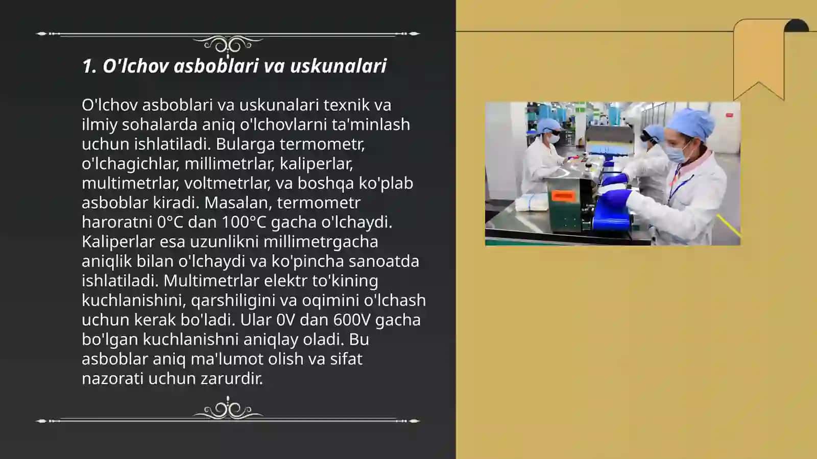 O'lchov asboblari va uskunalari 3