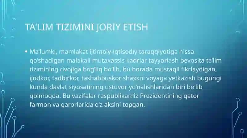 "Taʼlim global muammo sifatida" 3