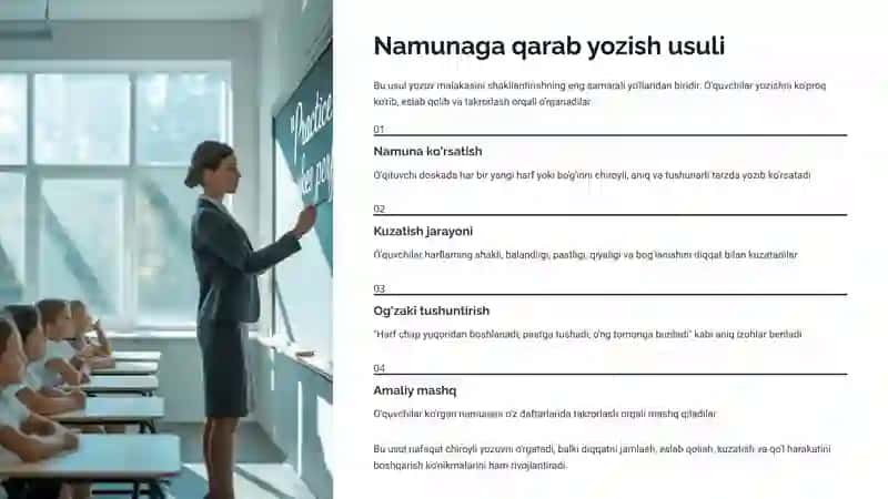 Boshlang'ich sinf o'quvchilarida yozuv malakasini rivojlantirish usullari 3