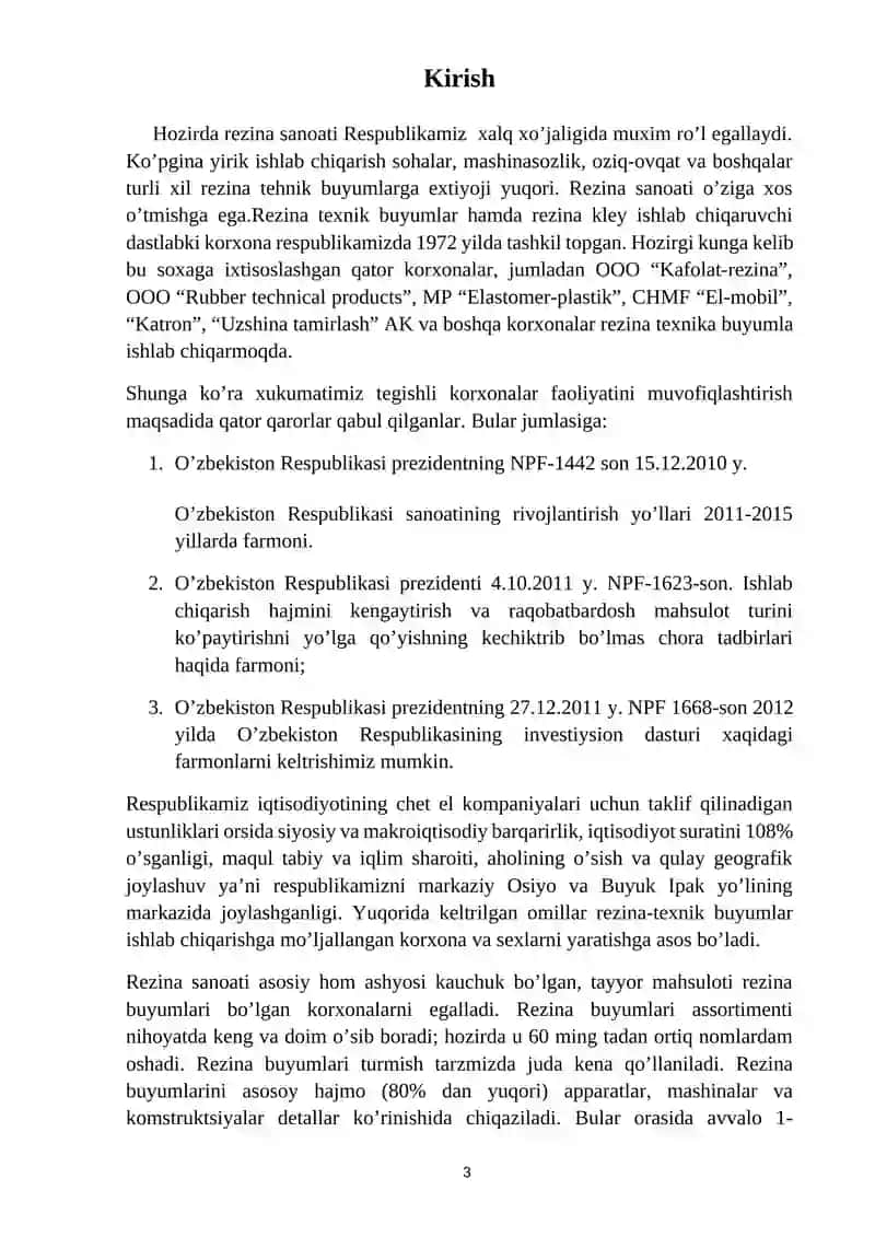 Ochiq usulda tovar rezina aralashma tayyorlash texnologiyasi 3