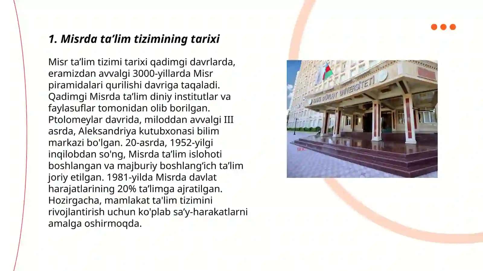 Misrda taʼlim tizimi 3
