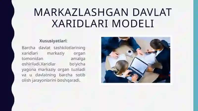 Davlat xaridlarini tashkil etish modellari 3