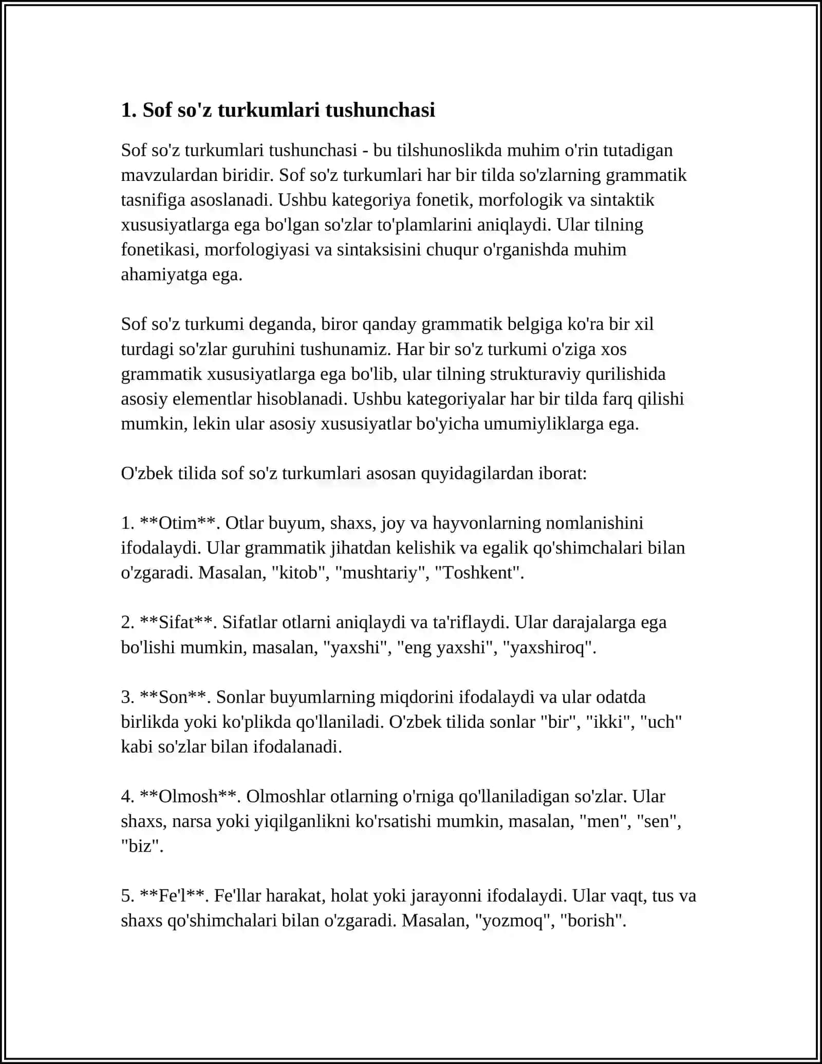 BOSHLANGʻICH SINFDA SOF SOZ TURKUMINI OʻRGANISH USLUBIYATI 3