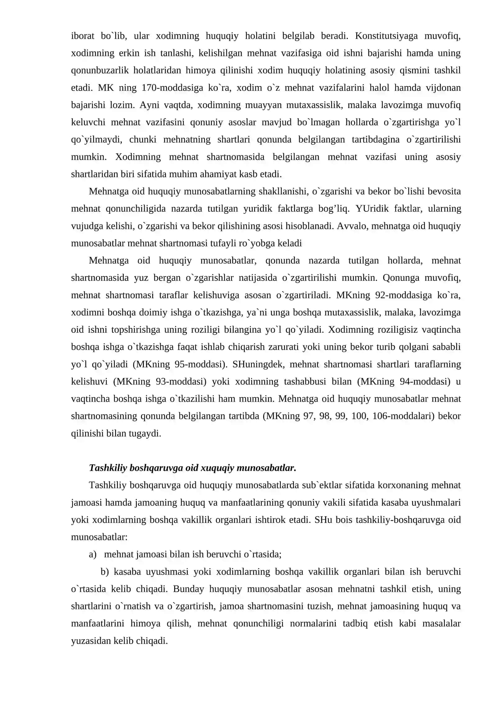Mehnatga oid huquqiy munosabatlar 3