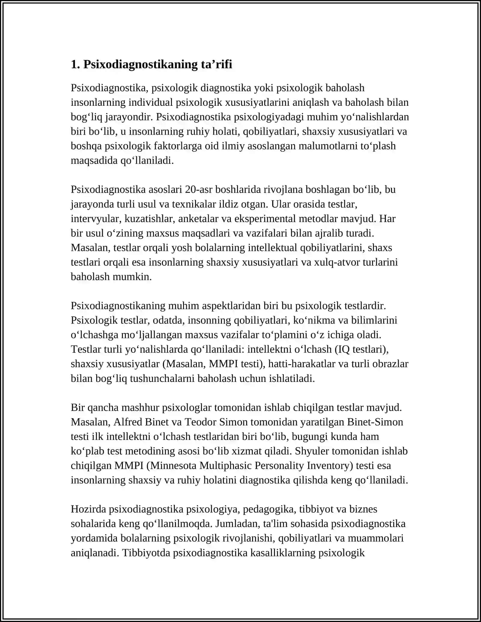 PSIXODIAGNOSTIKA TARIXI 3