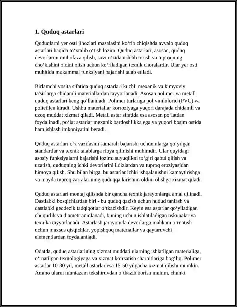 Quduqlarini Yer Osti Jihozlari 3