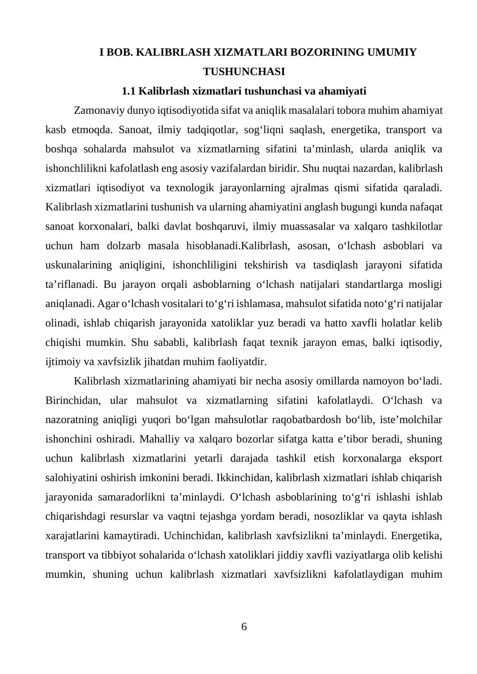 Kalibrlash xizmatlari bozorining umumiy tushunchasi 3