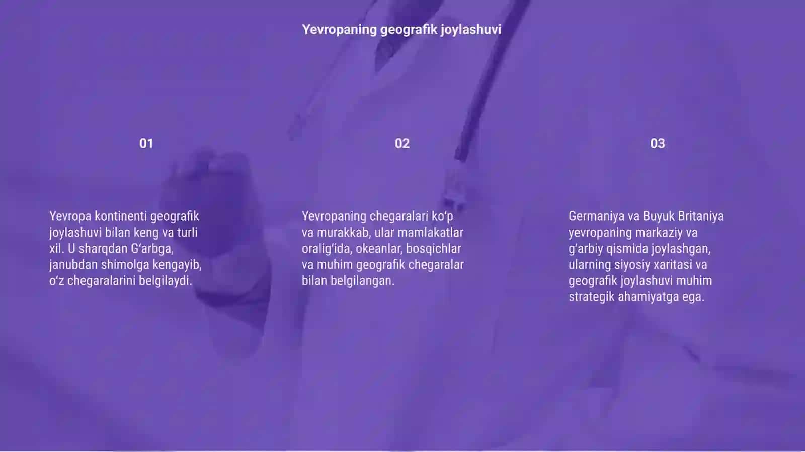 Yevropaning geografik o‘rni, chegaralari va siyosiy xaritasi 3