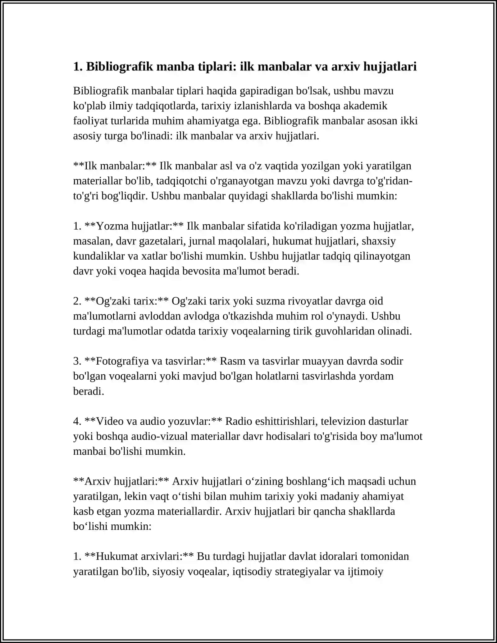O'RTA OSIYONING QADIMGI DAVRI TARIXIGA OID ADABIYOTLAR BIBLIOGRAFIYASI RO'YHATI 3