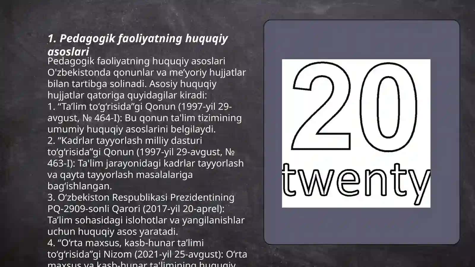 Pedagogik faoliyatning kasbiy huquqiy asoslari 3