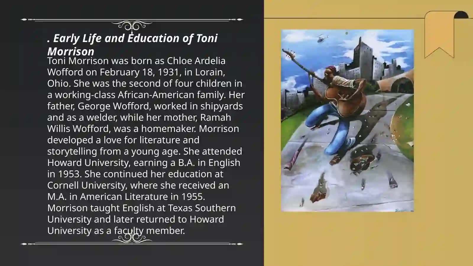 Tony Morrison life and career 3