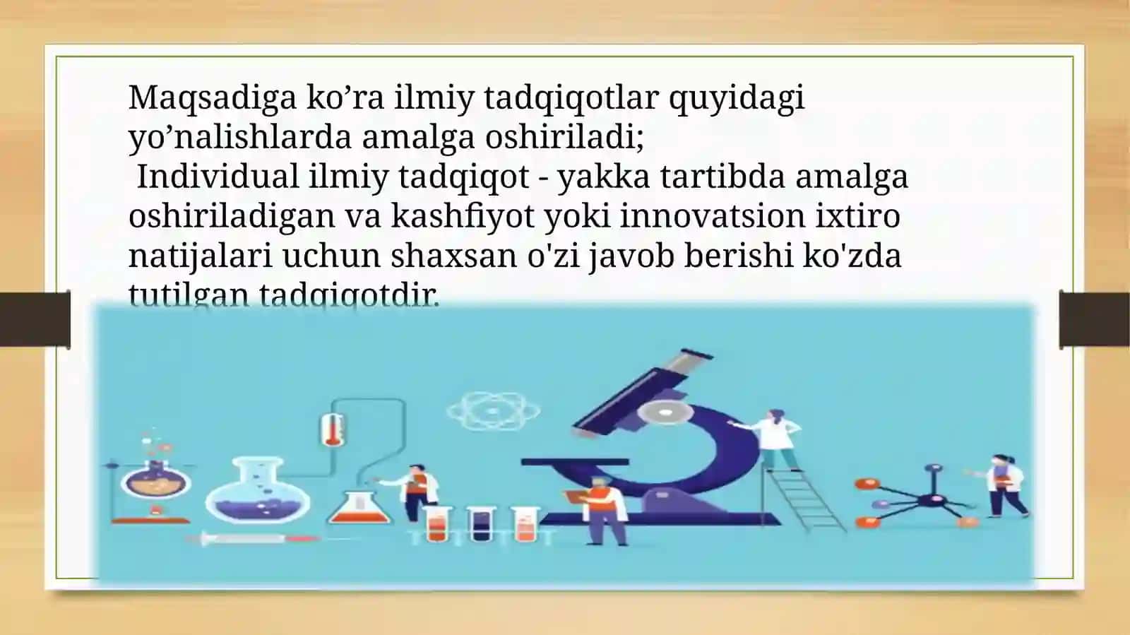 Ilmiy tadqiqot faoliyatining namoyon bo'lish shakllari 3