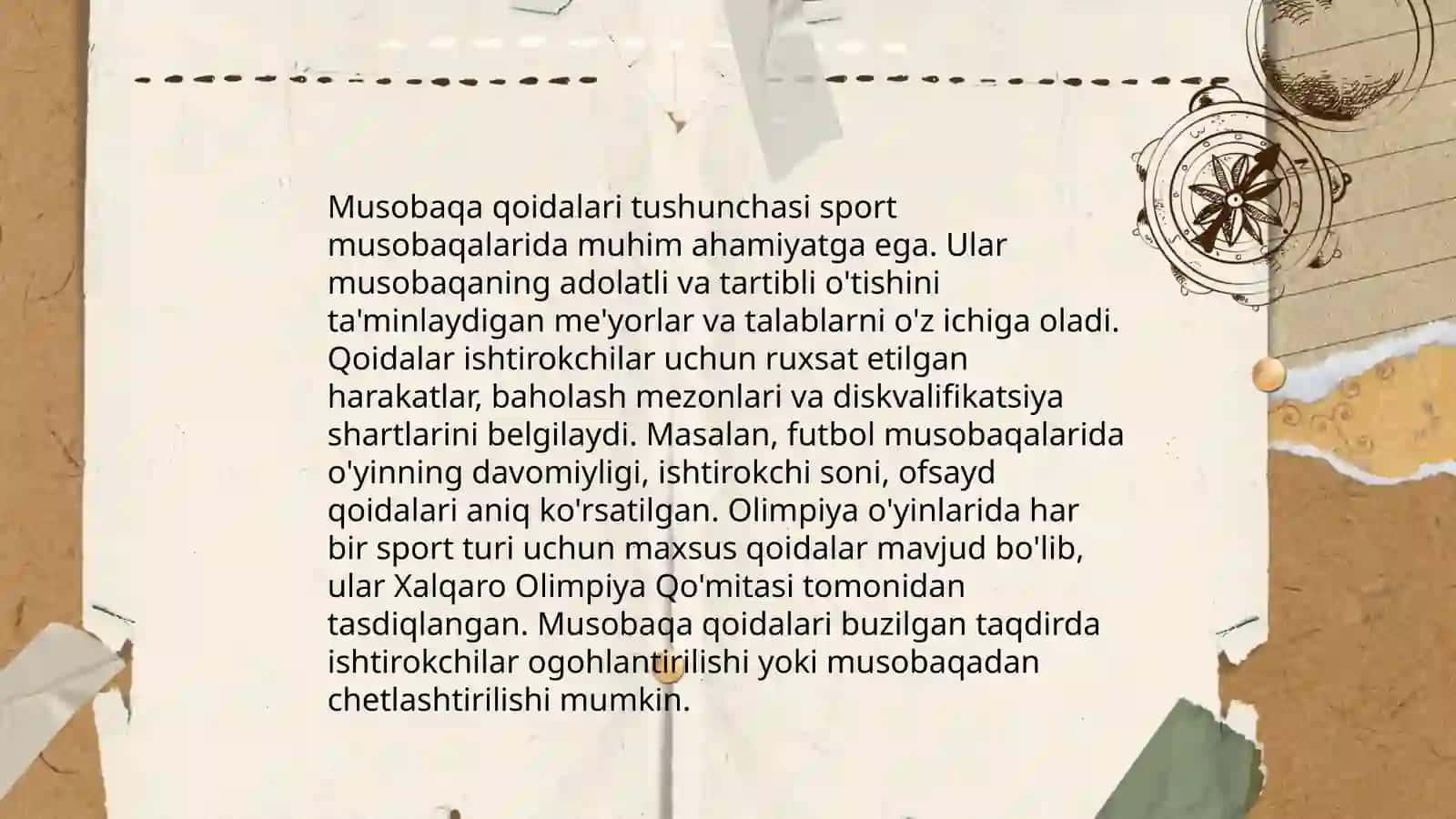 Musobaqa qoidalari va hakamliklar funksiyalari 3