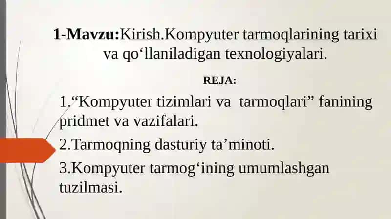 Kompyutertizimlari va tarmoqlar 3