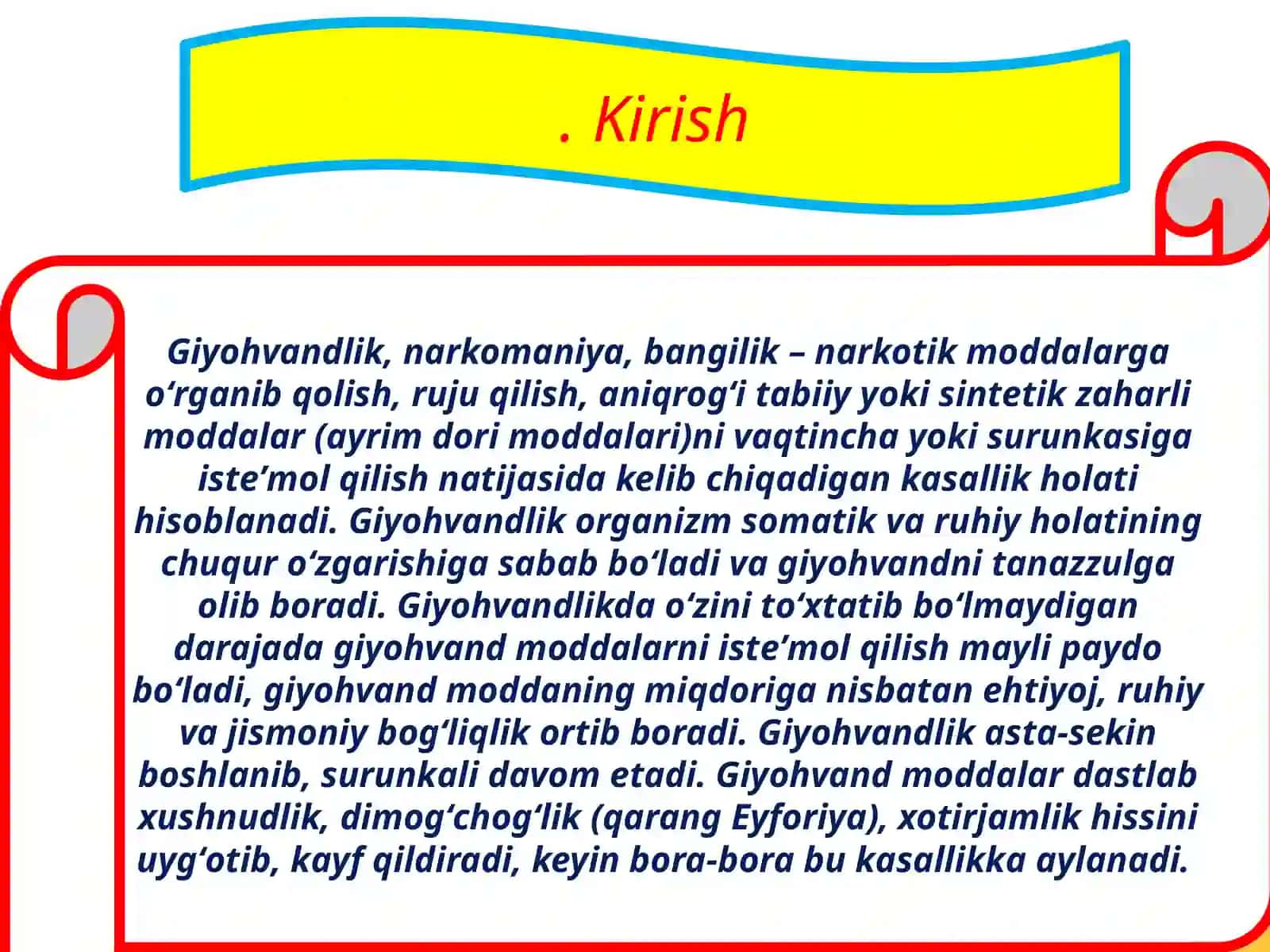 Giyohvandlikning sabablari 3