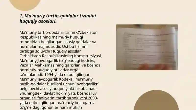 Ma'muriy tartib qoidalar toʻgʻrisidagi qonunning ahamiyati 3