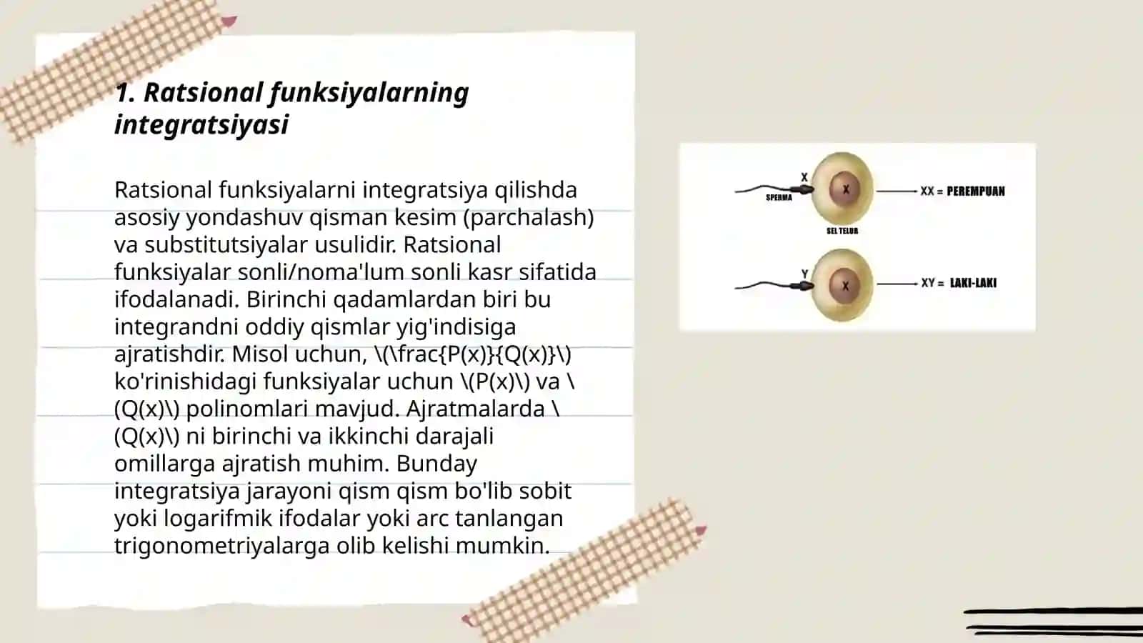 Ratsional va iratsional funksiyalarni integrallash 3