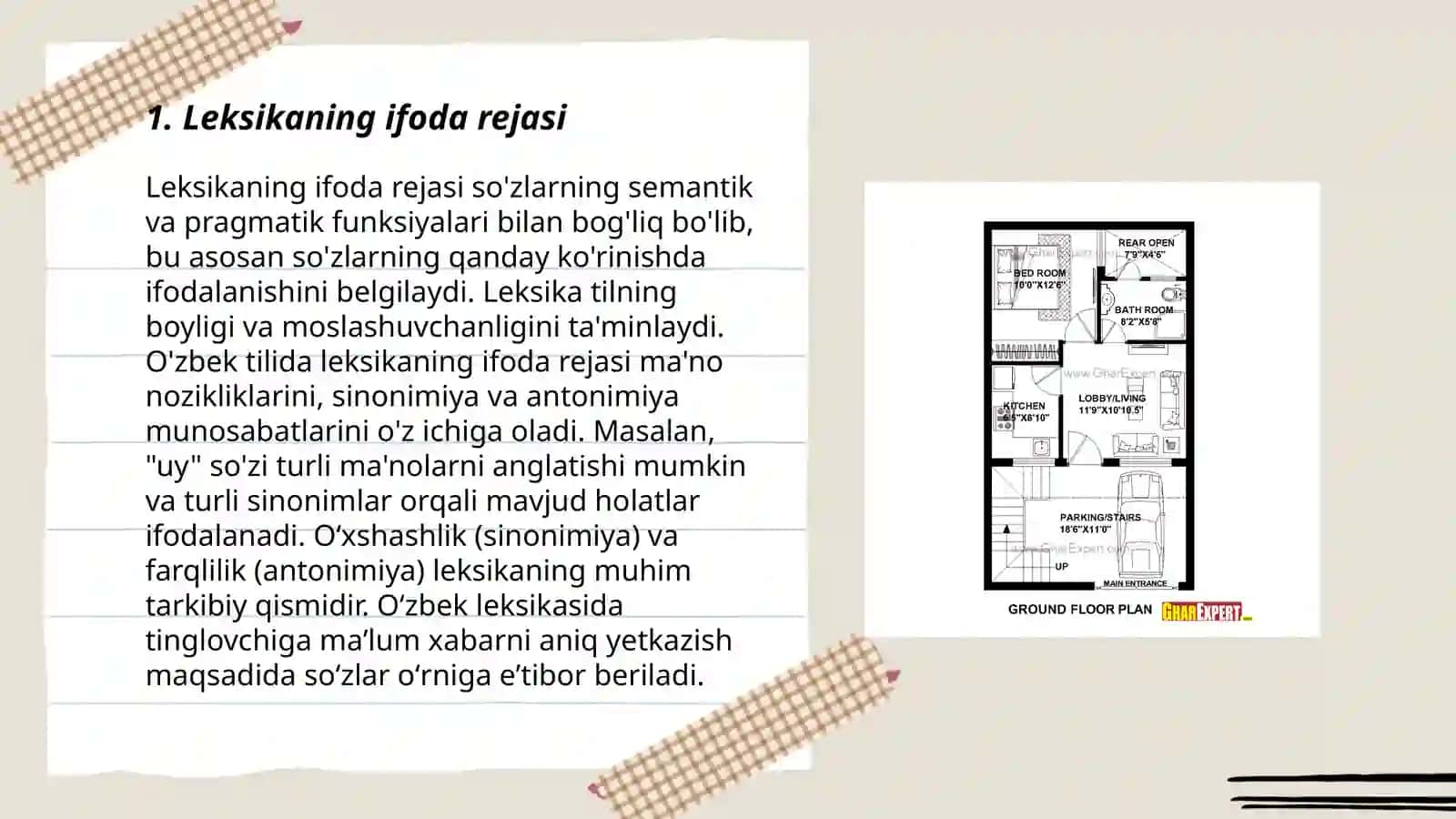 Leksikaning ifoda hamda mazmun plani 3