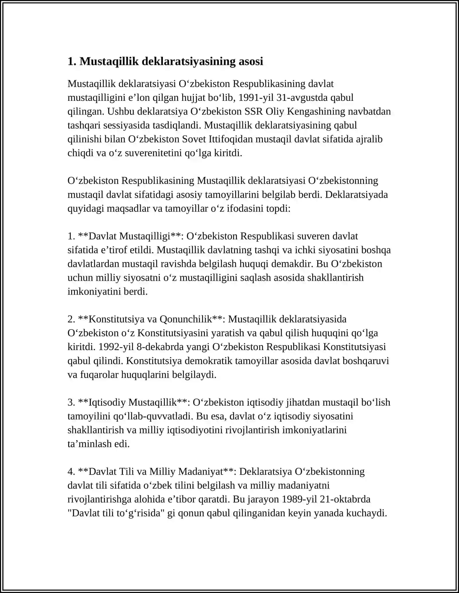 MUSTAQILLIK DEKLARATSIYASI 3