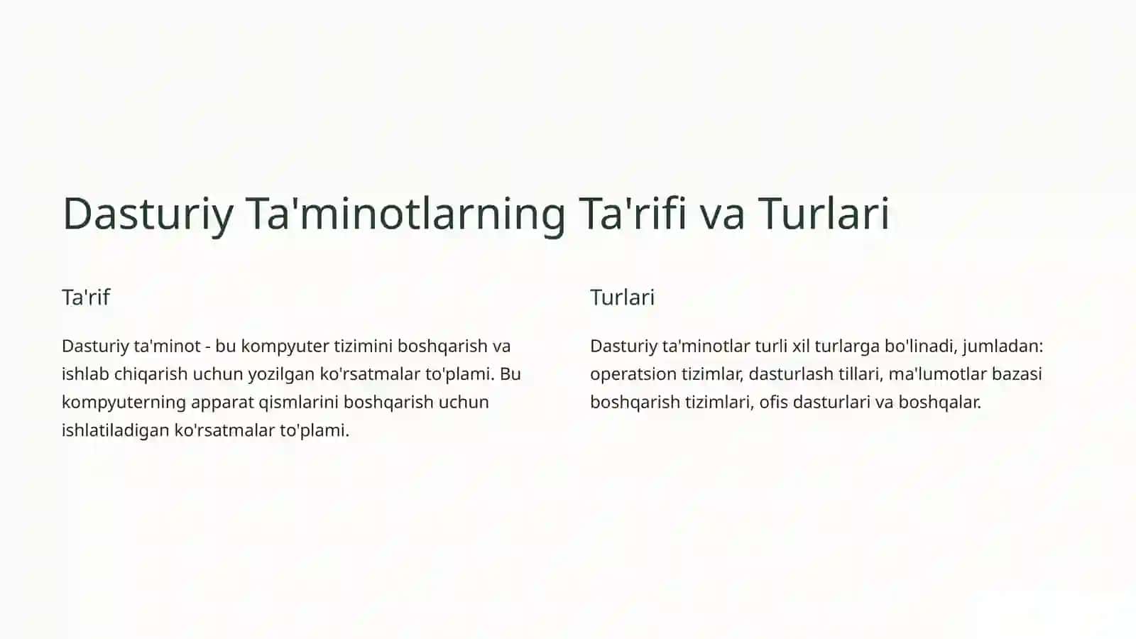 Dasturiy Ta'minotlarni Ishlab Chiqish Texnologiyalari 3