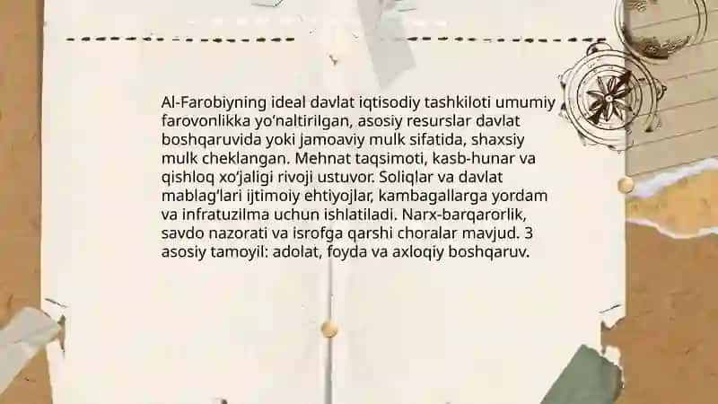 Oʻrta Osiyo mutafakkirlari iqtisodiy gʻoyalari 3