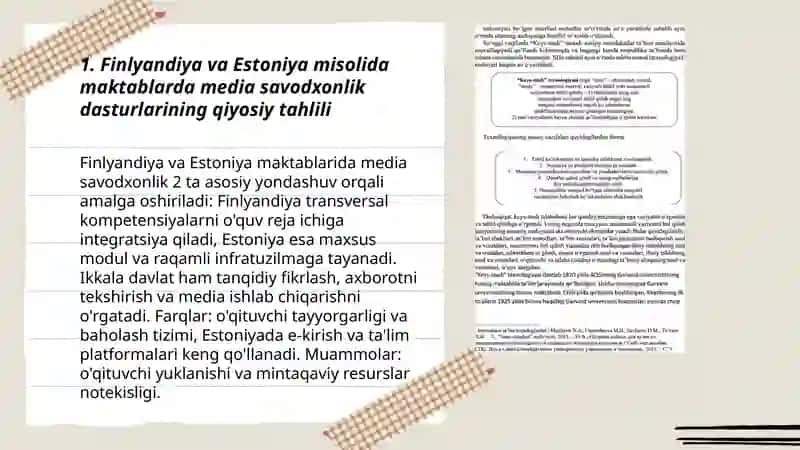 Xorijiy mamlakatlarda media savodxonlik va axborot madaniyatining qiyosiy tahlili 3