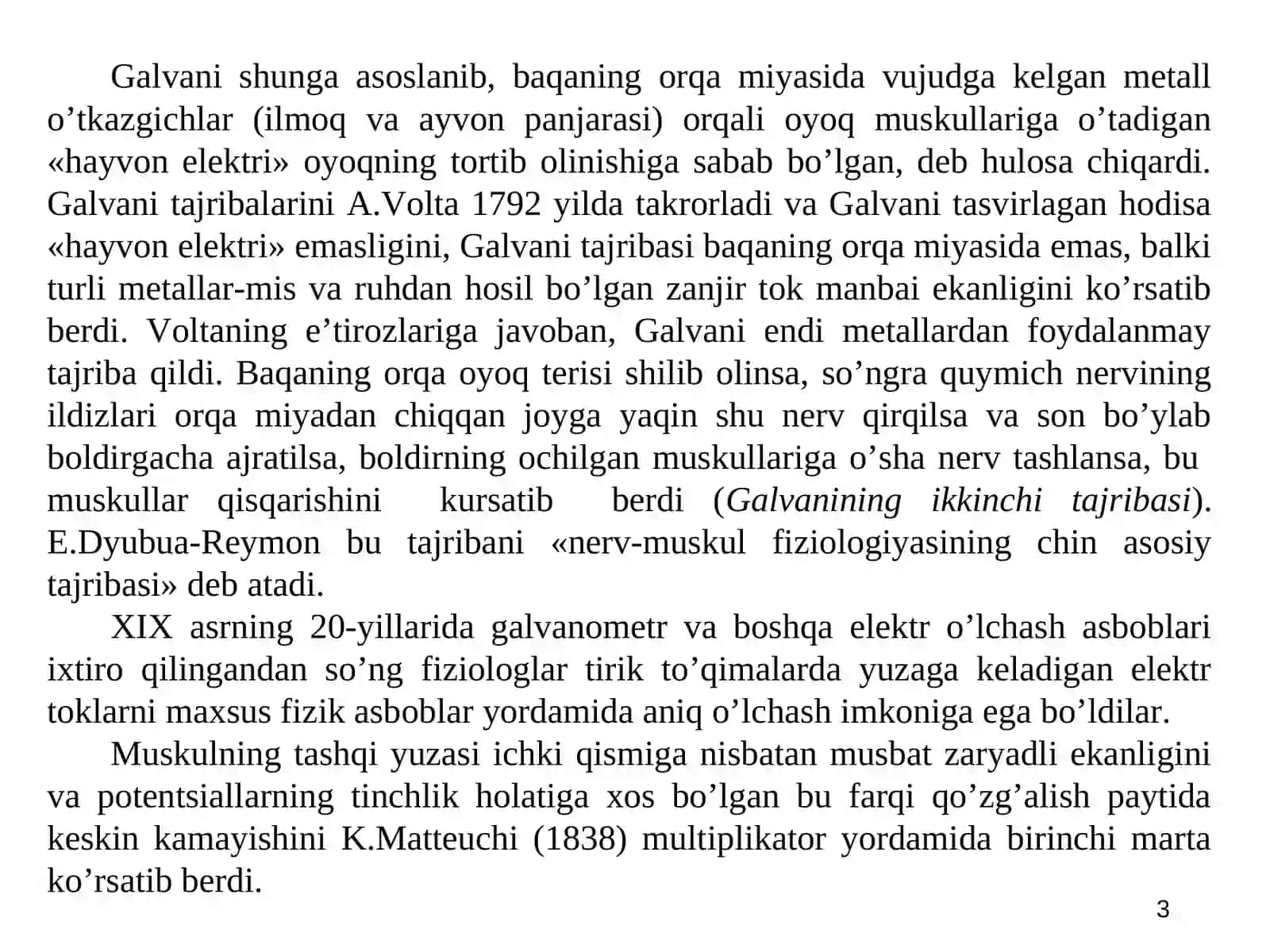 MA’RUZA. Qo‘zg‘aluvchan to‘qimalar fiziologiyasi 3