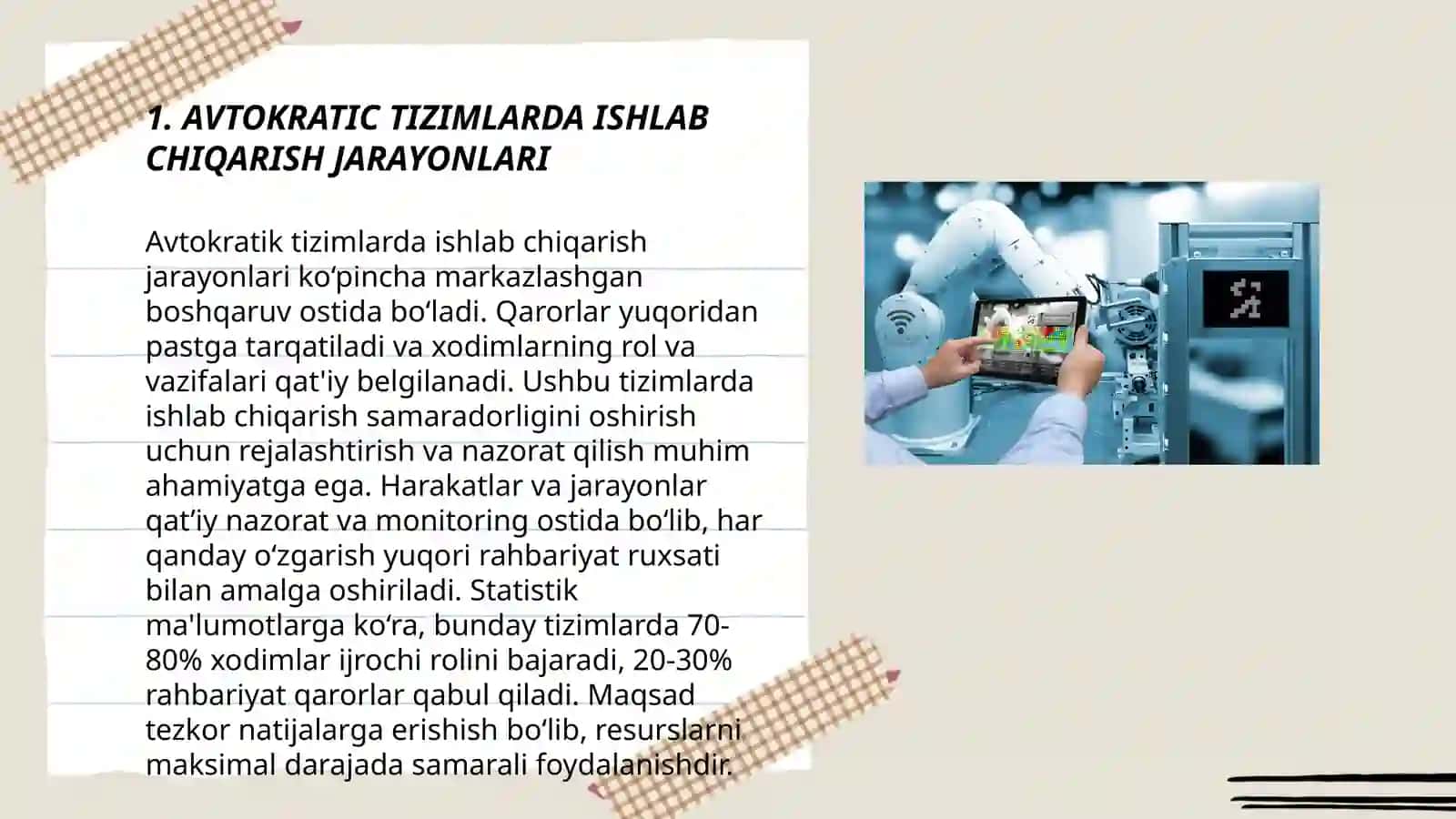 AVTOKRATIK TIZIMLARDA ISHLAB CHIQARISH JARAYONLARI 3