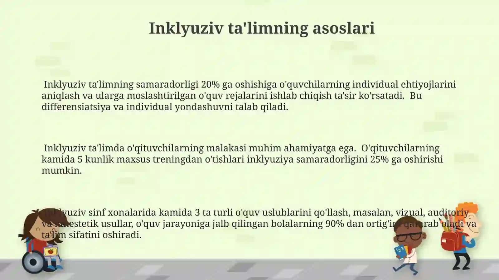 Imkoniyati cheklangan bolalarga maktab va sinf xonalarini moslashtirish 3